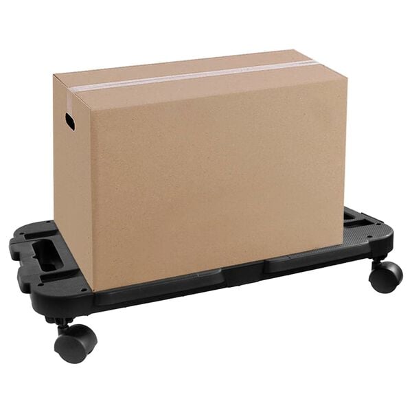 vidaXL Transportvogner 5 stk svart polypropylen 200 kg