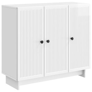 vidaXL Serviesskap H&oslash;gglans hvit 89 x 34,5 x 80 cm Konstruert tre