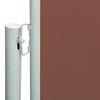 vidaXL Uttrekkbar sidemarkise 180x600 cm brun