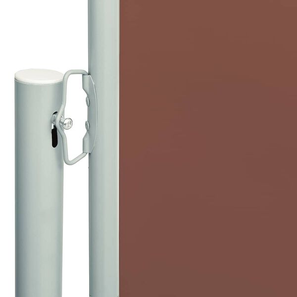 vidaXL Uttrekkbar sidemarkise 180x600 cm brun