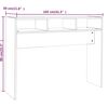 vidaXL Konsollbord røkt eik 105x30x80 cm konstruert tre