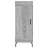 vidaXL Highboard grå sonoma 34,5x34x180 cm konstruert tre