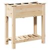 vidaXL Hageblomsterpotte Beige 71 x 37 x 76,5 cm Massiv Furu Tre