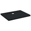 vidaXL Dusjbunnbrett med prikker 90 x 70 x 4 cm ABS Svart