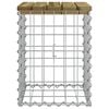 vidaXL Hagebenk gabiondesign 33x31x42 cm impregnert furu