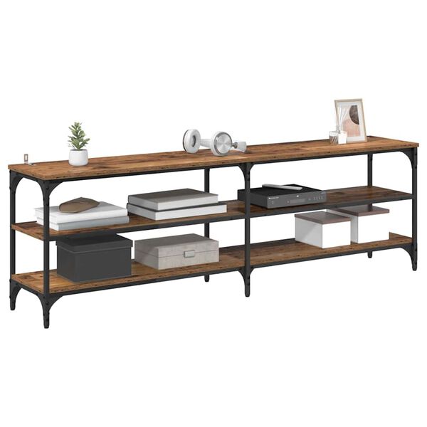 vidaXL TV-skap Gamle tre 160 x 30 x 50 cm Ingeni&oslash;rtre og jern