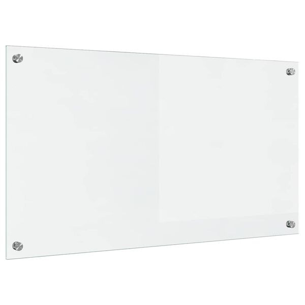 vidaXL Kjøkkenbakplate Gjennomsiktig 90 x 50 x 0,8 cm herdet glass
