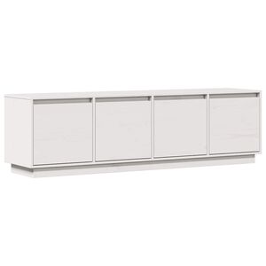 vidaXL TV-benk hvit 156x37x45 cm heltre furu