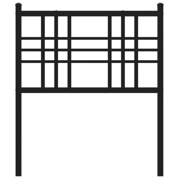 vidaXL Utskiftbar sengegavl i metall hvit 75 cm