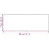 vidaXL Balkong Skjerm Hvit 110 x 300 cm Oxford Stoff