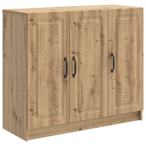 vidaXL Serviesskap Artisan eik 89 x 34,5 x 77 cm Konstruert tre