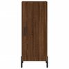 vidaXL Highboard brun eik 34,5x34x180 cm konstruert tre