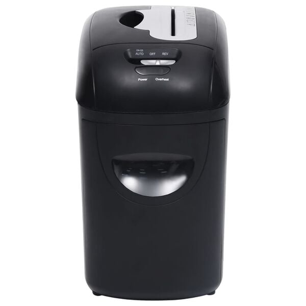 vidaXL Makuleringsmaskin 10 ark mikrosnitt svart