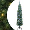 vidaXL Kunstig juletre med 300 LED gr&oslash;nn 180 cm PVC og st&aring;l og plast