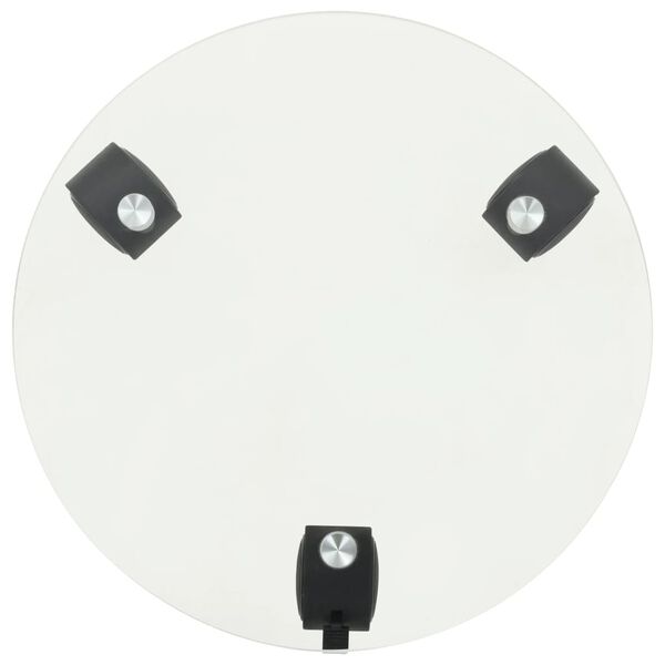 vidaXL Plantetraller 2 stk herdet glass 28 cm rund