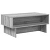 vidaXL Kaffebord Gr&aring; Sonoma 80 x 46 x 35 cm Konstruert tre
