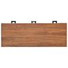 vidaXL Kontorpult 110x40x75 cm heltre teak
