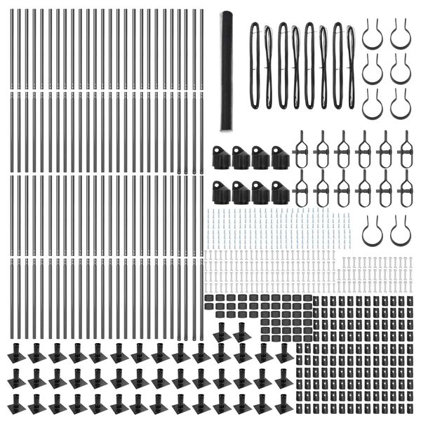 vidaXL Gjerdep&aring;le Gr&aring; 100 x 1,4 m (25 mm mesh) St&aring;l og PVC