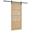 vidaXL Skyved&oslash;r 93 x 211 cm Konstruert tre Naturlig og svart