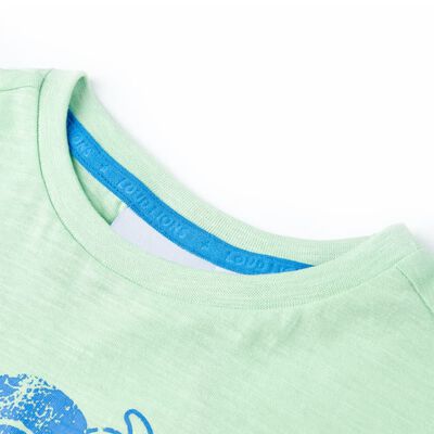 T-skjorte for barn lysegrønn 104