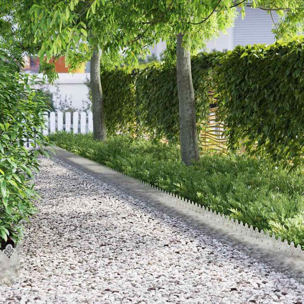 vidaXL Plenkanter 10 pcs s&oslash;lv 103 x 0,05 x 22 cm Galvanisert St&aring;l