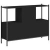vidaXL Bokhylle svart 102x28x77,5 cm konstruert tre