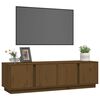 vidaXL TV-benk honningbrun 140x40x40 cm heltre furu