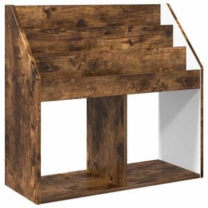vidaXL Barneskrivebokhylle R&oslash;kt eik 72,5 x 29,5 x 69 cm Konstruert tre