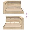 vidaXL Bokhylle Seng Sonoma eik 120 x 190 cm Konstruert tre