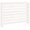 vidaXL Radiatordeksel hvit 108,5x19x84 cm heltre furu
