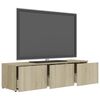 vidaXL TV-benk sonoma eik 120x34x30 cm konstruert tre