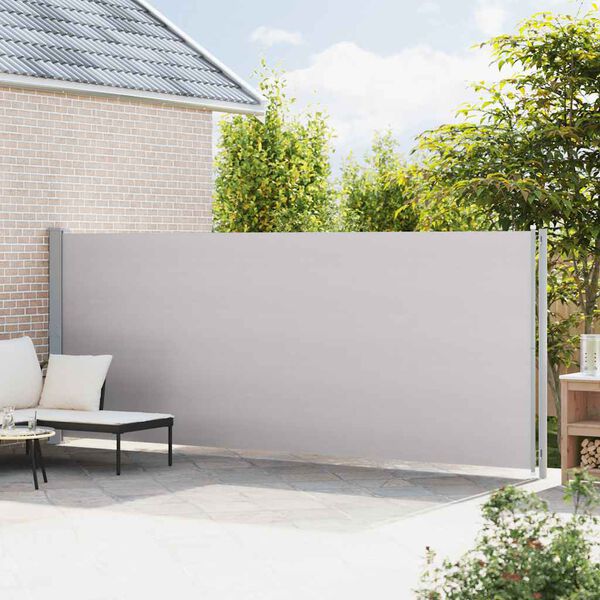 vidaXL Uttrekkbar sidemarkise 180x600 cm gr&aring;