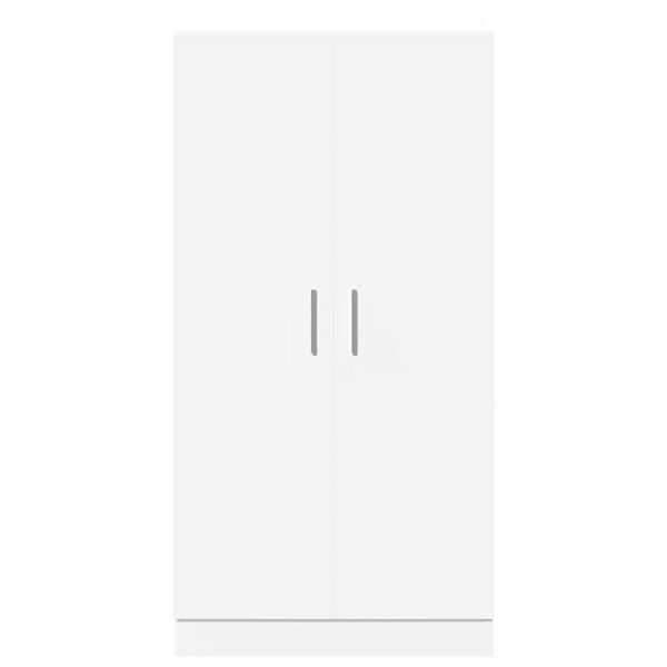 vidaXL Skoskap 7 hyller hvit