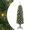 vidaXL Kunstig juletre med 150 LED grønn 150 cm PVC og stål og plast