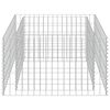 vidaXL Gabion h&oslash;ybed galvanisert st&aring;l 90x90x50 cm