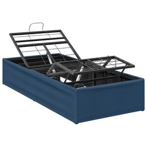 vidaXL Elektrisk Justerbar Seng Ramme Bl&aring; 200 x 80 x 33,5 cm St&aring;l