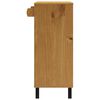 vidaXL Barbord FLAM 92x45x110 cm heltre furu