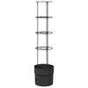 vidaXL Tomatoppdretter Svart &Oslash; 32 x 127 cm PP