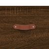 vidaXL Highboard brun eik 69,5x31x115 cm konstruert tre