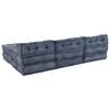vidaXL Modulsofa Geometrisk 4 pcs Indigo 70 x 70 x 56 cm stoff