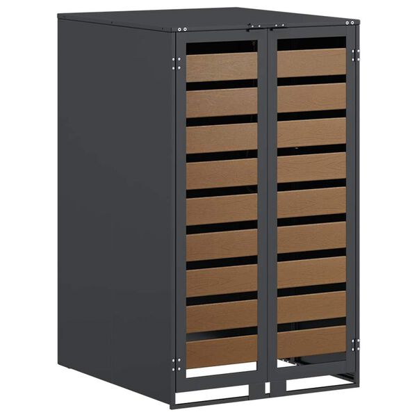 vidaXL Oppbevaring av hjulbeholder med gassl&oslash;ftlokk for 240L beholder