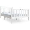 vidaXL Sengeramme hvit heltre 140x200 cm