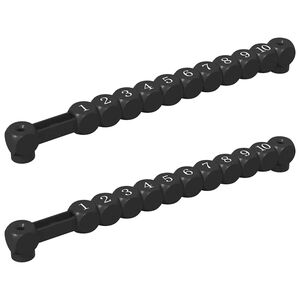 vidaXL Bordfotballtellere 2 stk. Svart 30 x 2,2 x 2,9 cm HIPS