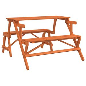vidaXL Piknikbord med benker gran 2-i-1 konvertibelt