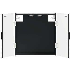 vidaXL Dartbrettskap HOORN Svart 52,5 x 10,5 x 53,5 cm Konstruert tre