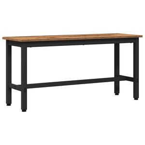 vidaXL Spisebenk Gammelt tre 100 x 32,5 x 48,5 cm