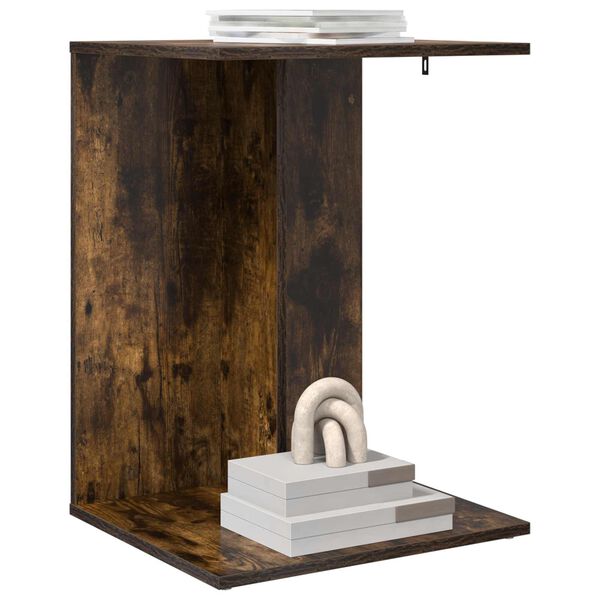 vidaXL Sidetabell R&oslash;kt eik 45 x 40 x 62,5 cm Konstruert tre