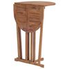vidaXL Sammenleggbart barbord 100x65x105 cm heltre teak