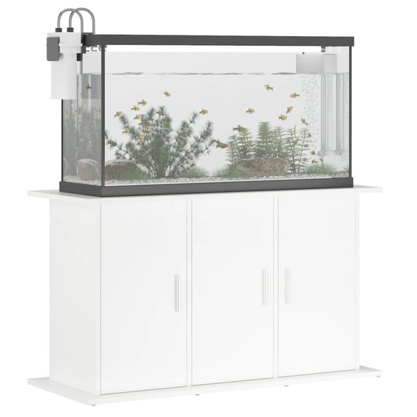 vidaXL Akvariumstativ hvit 101x41x58 cm konstruert tre