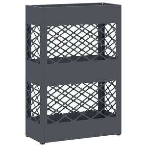 vidaXL Regn paraplystativ Antrasitt 28 x 12 x 41 cm St&aring;l